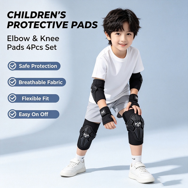 Motorcycle Gear For Kids - Set di protezioni per ginocchia e