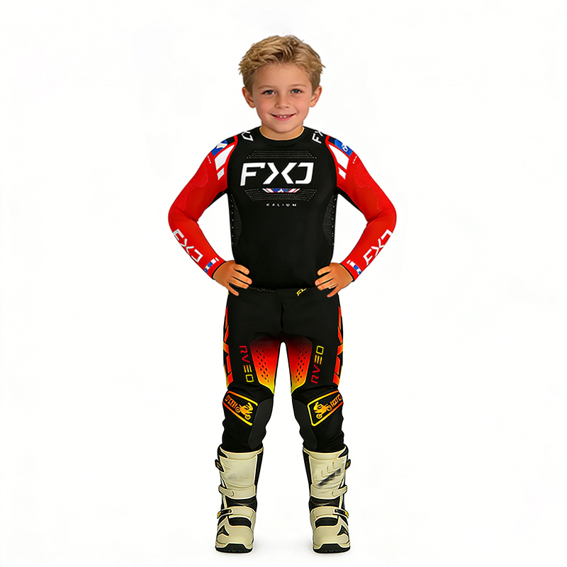 Motorcycle Gear For Kids - Abbigliamento per Motocross per Bambini, Maglia