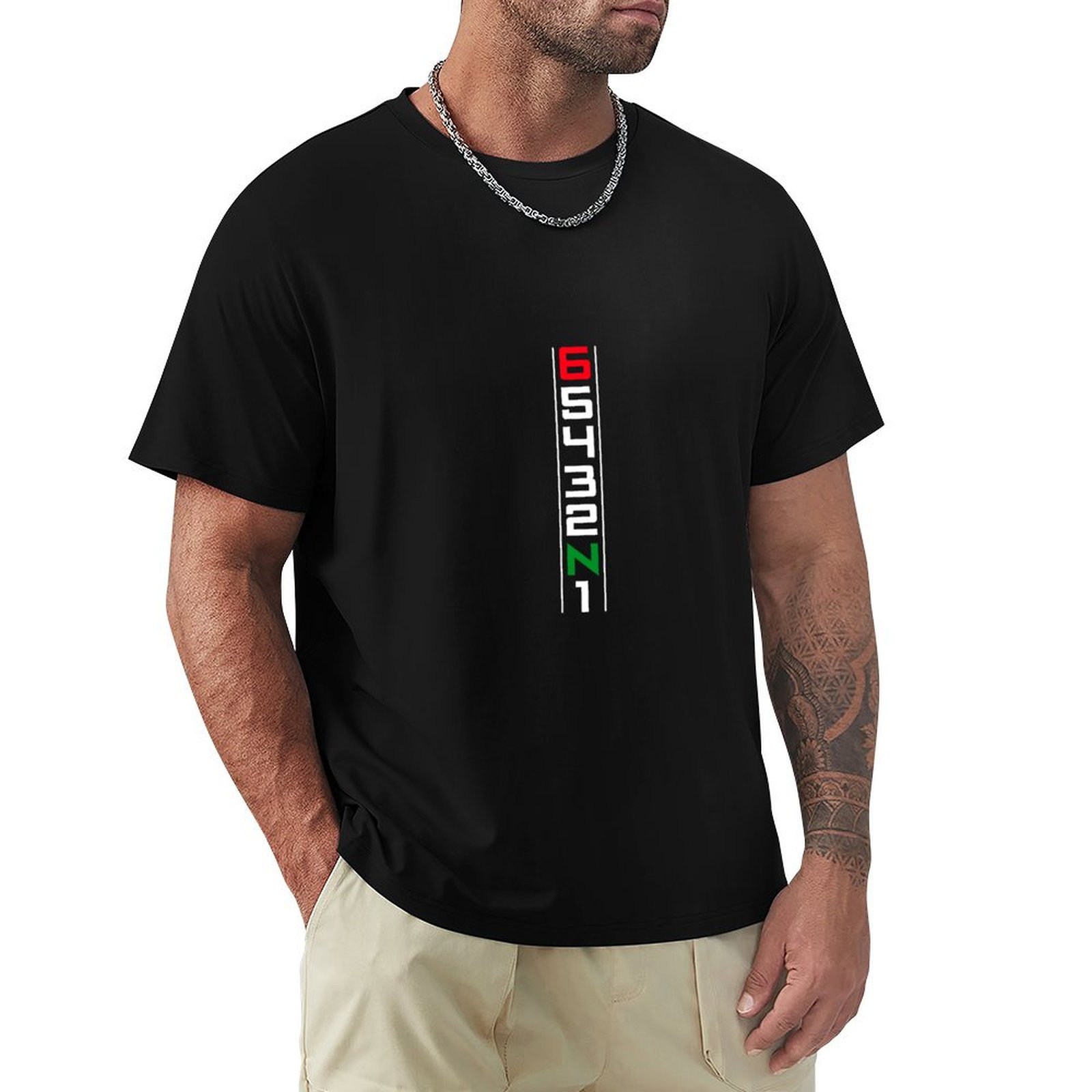Motorcycle Gear Up Down - T-Shirt Moto Cambio Marcia Sei Velocità