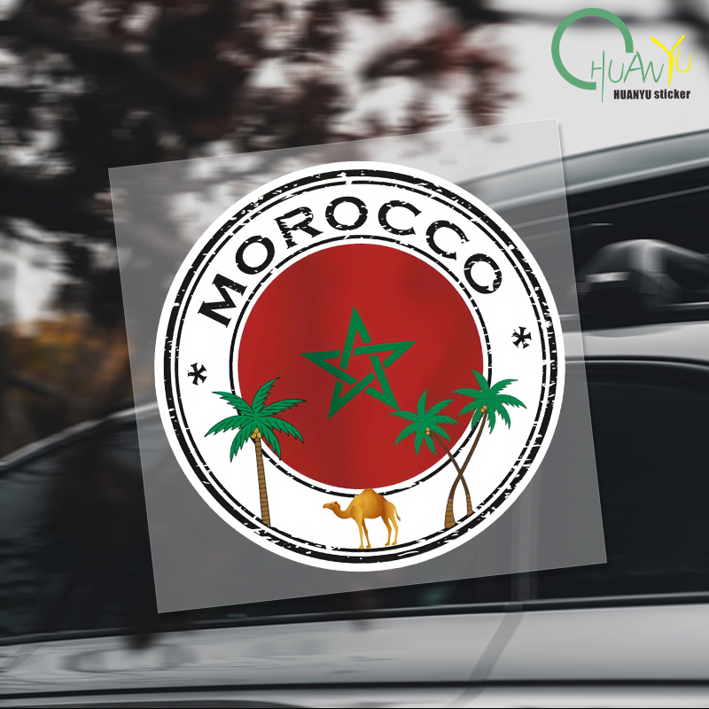Gear Set Motorcycle - Adesivi creativi del Marocco Mappa della