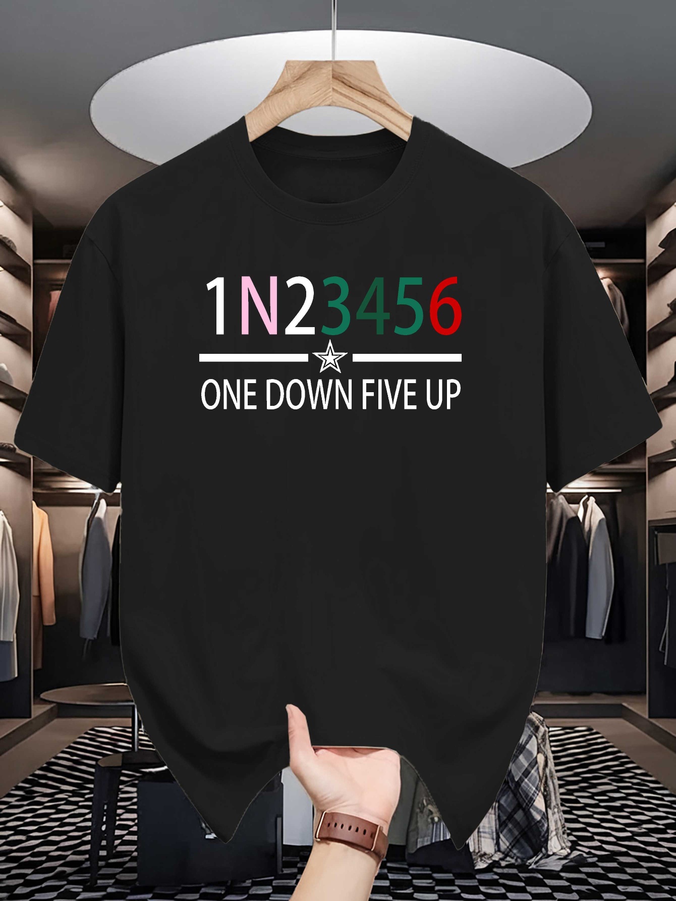 Motorcycle Gear Up Down - T-shirt da uomo con stampa grafica