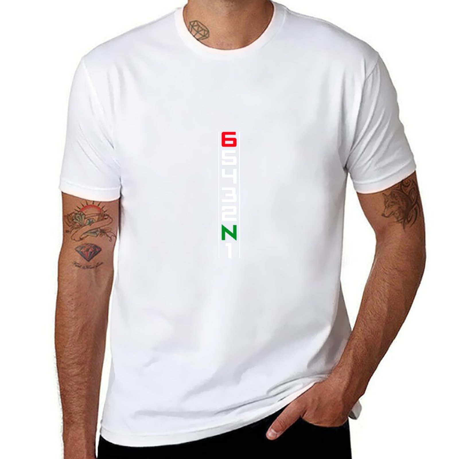 Motorcycle Gear Up Down - T-shirt da moto Gear Shift Six