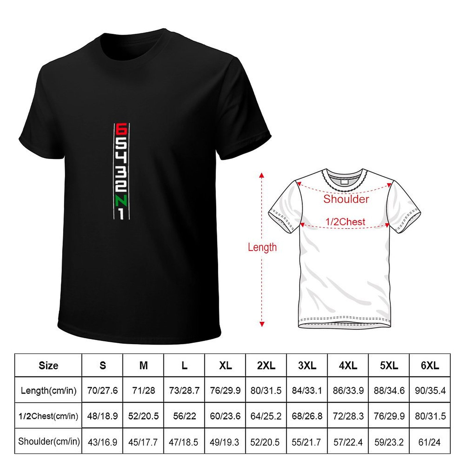 T-Shirt Moto Cambio Marcia Sei - Motorcycle Gear Up Down recensione e prezzo