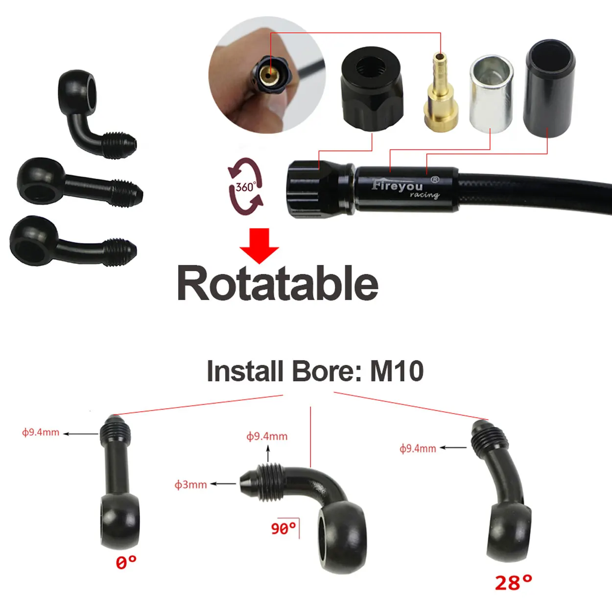 AN3 Tubo freno intrecciato Mot - Gear Clutch Motorcycle recensione e prezzo